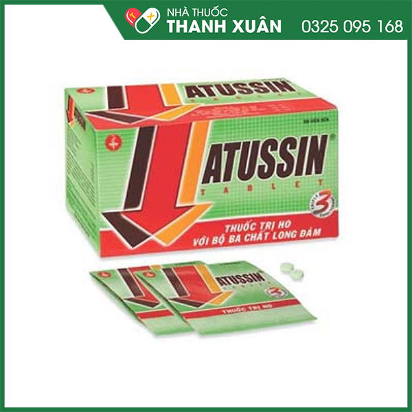 Atussin Tablets trị chứng ho trong bệnh lý hô hấp